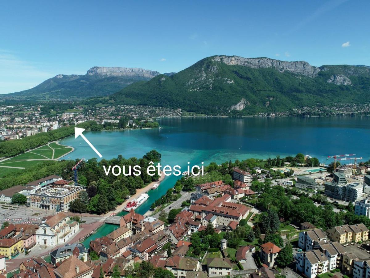 Studio Moderne, Place Parking Prive, Emplacement Ideal A 100 M Du Lac. Annecy Eksteriør billede